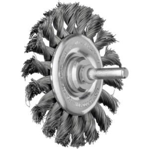 Diskinis vielinis šepetys knotted RBG Steel 70x06/6mm 0,35mm, Pferd
