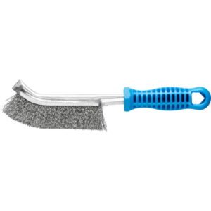 Rankinis vielinis šepetys HBG 10 Inox 1 row with plaSteelic 265mm 0,3mm, Pferd