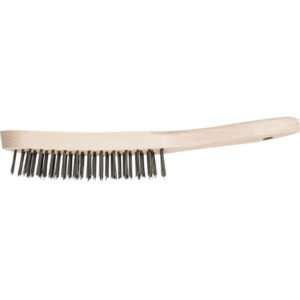 Rankinis vielinis šepetys HBU 50 Steel, 5 eilių, su medine rankena, 290 mm, 0,35 mm, Pferd