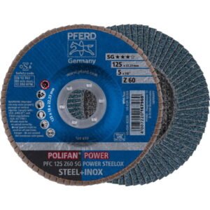 Lapelinis šlifavimo diskas SG POWER STEELOX , Pferd