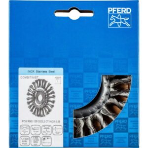 Diskinis vielinis šepetys RBG CT Inox 125x12/22,23mm 0,35mm, Pferd