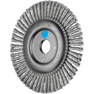 Diskinis vielinis šepetys knotted Pipe RBG Inox 150x6x22,2mm 150x6x22,2mm 0,5mm, Pferd