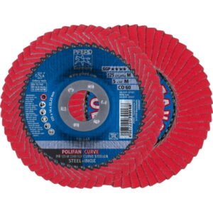 Lapelinis šlifavimo diskas SGP CURVE STEELOX PFR 125mm CO60 , Pferd