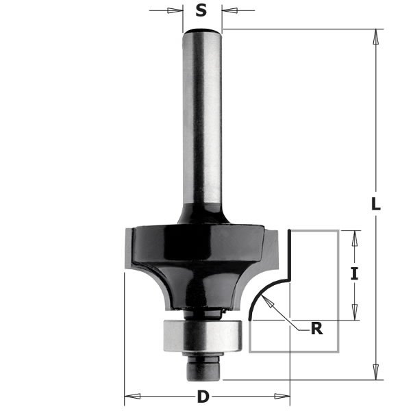 Freza S=8 mm, D=18,7 mm, CMT