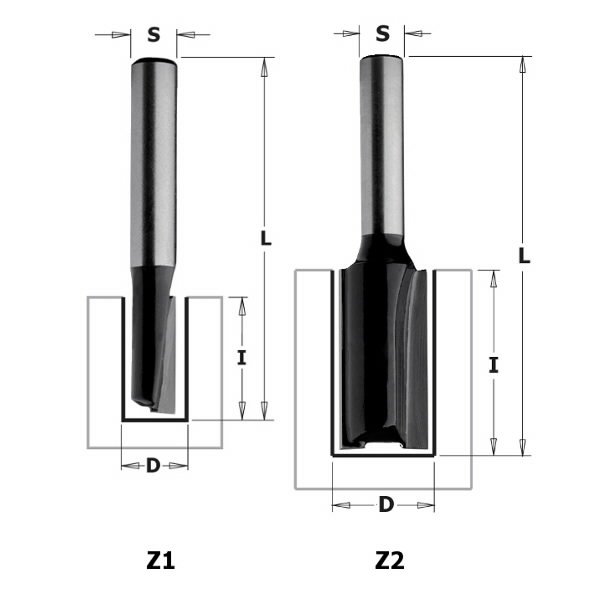 Freza S=8mm, D=4mm, CMT