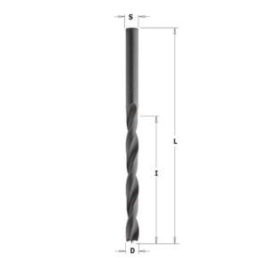 Spiralinis medžio grąžtas HSS Z2 D= 3 X33X61 LH, CMT