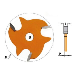 Griovelių freza Z3 TCT F=8 D=47.6X6, CMT