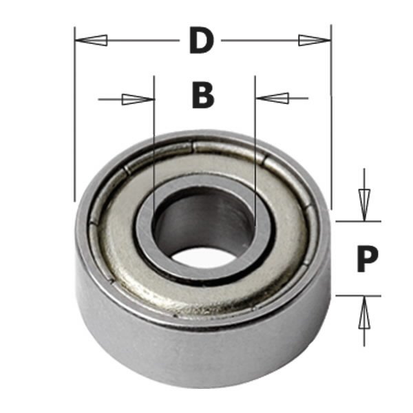 Guolis B=4,76mm D=12,7mm P=5mm, CMT