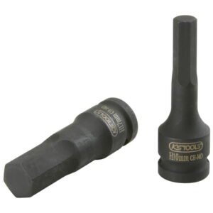Smūginė galvutė antgalis šešiabriaunė, ilga 1/2" 19mm, KS Tools