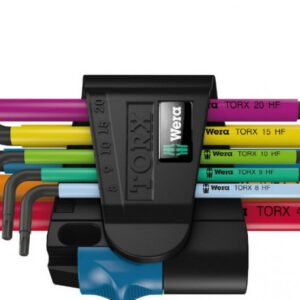L-raktų komplektas TORX 967 SL/9, Wera