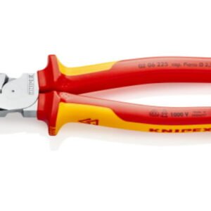 Didelės kirpimo jėgos kombinuotos replės VDE 225mm, Knipex