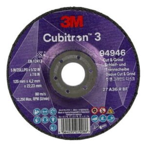 Pjovimo ir šlifavimo diskas Cubitron 3 T27 P36+ 125x4,2/22,2 125x4,2/22,23mm, 3M