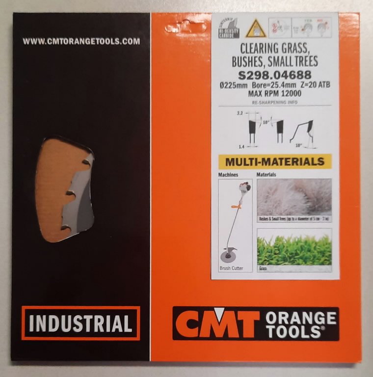 Medžių ir žolės pjovimo diskas 2,2 mm 225 x 25,4 mm, Z20, CMT