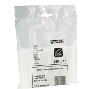 Glue sticks 7x100mm, multi purpose, transparent, 250g, Rapid