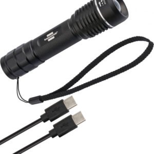LuxPremium TL 601 AF Rechargeable LED Flashlight, 600 lm, USB-C, IP67, Brennenstuhl