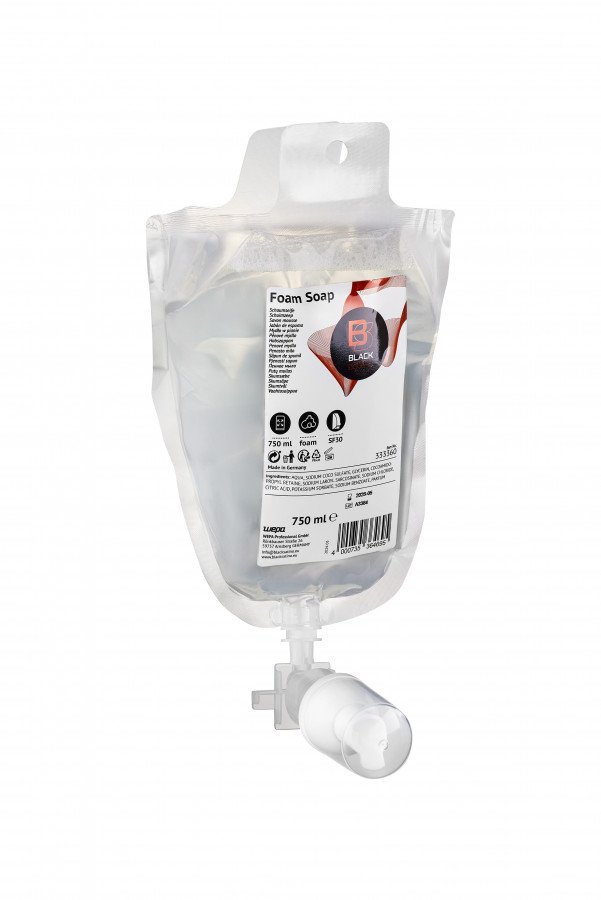 Skystos putos Satino Black Qlash 6 x 750 ml, Satino by WEPA