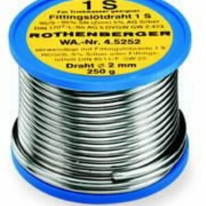 Minkšto litavimo viela ROSOL 1S 2mm 250g, Rothenberger