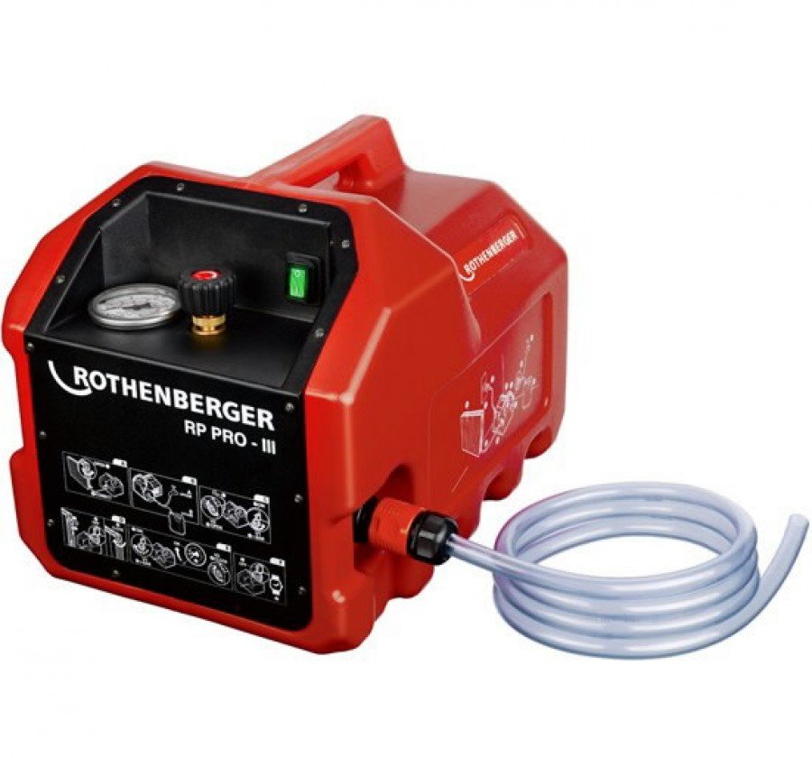 Pompa vamzdyno testavimui elektrinė RP PRO III, Rothenberger