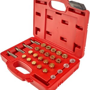 Tepalo išleidimo kamščių sriegių remonto rinkinys 64 vnt. KD10511