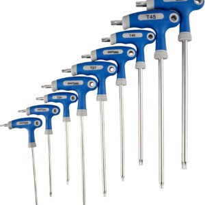 9 dalių TORX raktų komplektas su rankenomis KD10247