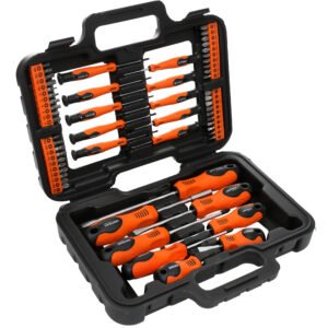 58 dalių atsuktuvų ir antgalių rinkinys KD10903