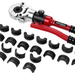 Hidraulinės PEX vamzdžių presavimo replės 12 t, 16–32 mm Kraft&Dele KD5678