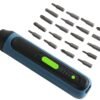 Akumuliatorinis atsuktuvas su 24 antgaliais KD12702