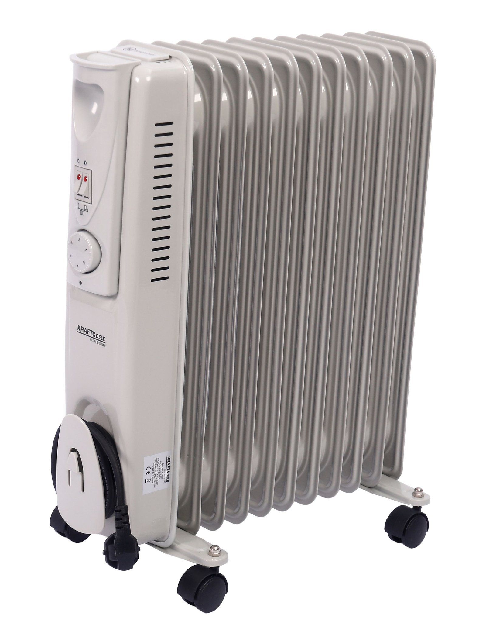 Elektrinis tepalinis radiatorius, 3 šildymo lygiai, 2500 W KD6511 — изображение 3