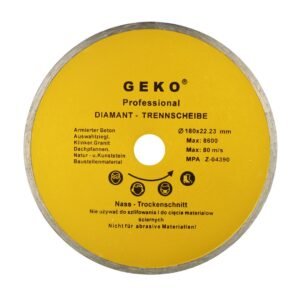Deimantinis diskas ištisine briauna Profi, 180 × 22,2 mm GEKO G00243
