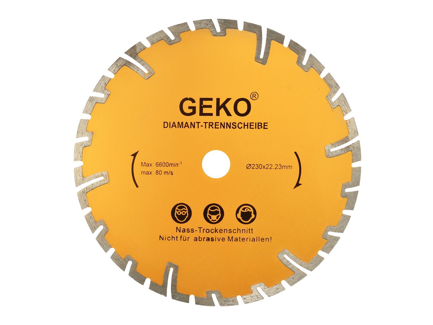 Segmentinis deimantinis diskas, 230 × 22,2 mm GEKO G00226