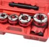 Vamzdžių sriegimo rinkinys su terkšle, 1/2–1 1/4", 4 galvutės GEKO G01000 - Image 2