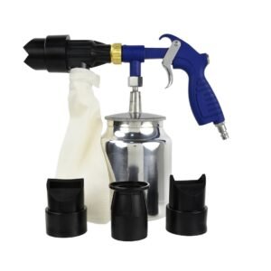 Smėliavimo pistoletas su abrazyvo surinkimu ir 2 kg smėlio GEKO G01197