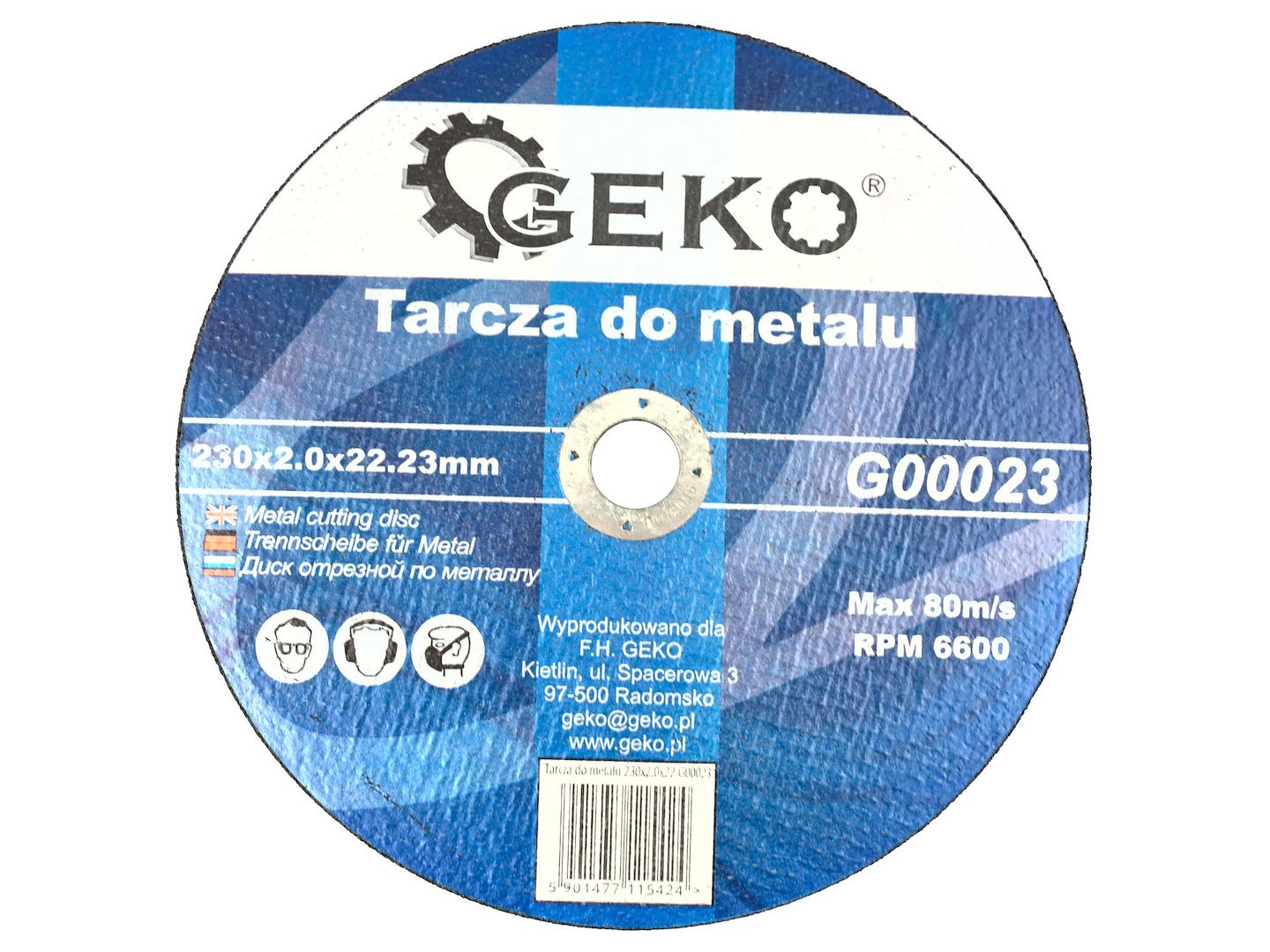 Metalo pjovimo diskas, 230 × 2,0 × 22,23 mm GEKO G00023