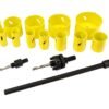 Bimetalinių gręžimo karūnų rinkinys, 19–76 mm, 17 dalių GEKO G39999 - Image 4