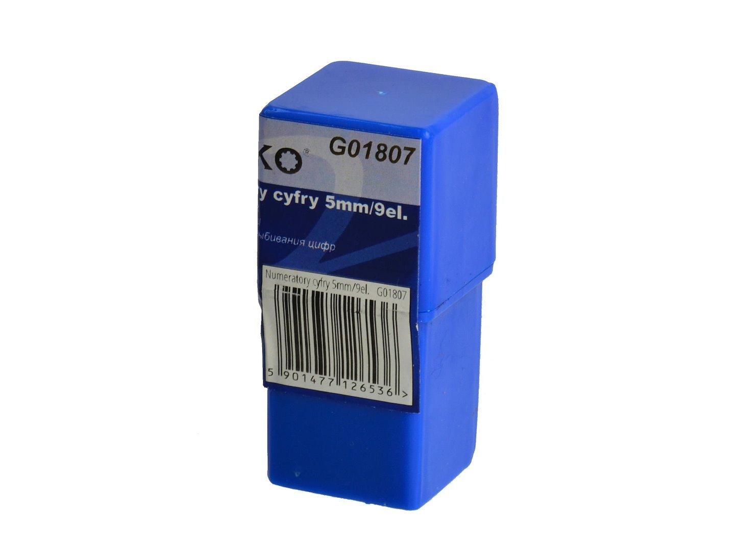 Skaičių žymeklių rinkinys, 5 mm, 9 vnt. GEKO G01807 - Image 3