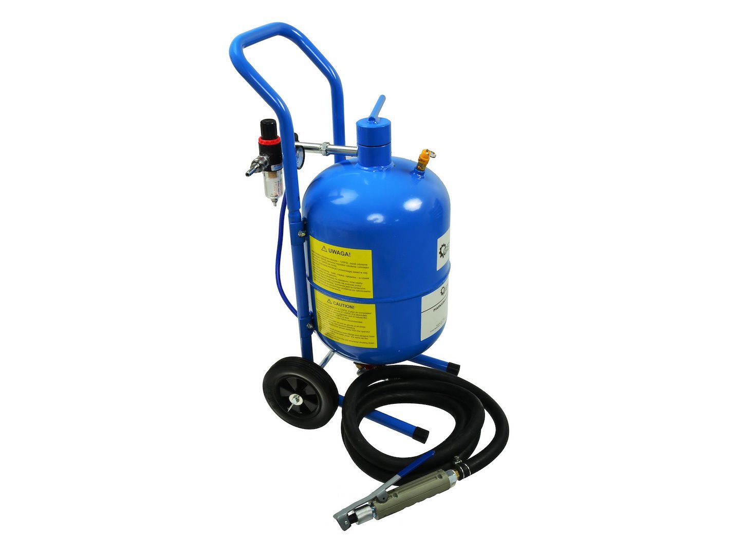 Slėginė smėliasrovė su priedais, 19 L GEKO G02029 - Image 4