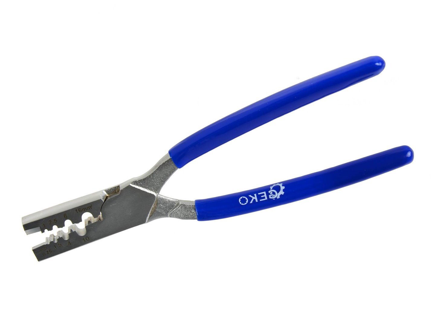 Antgalių užspaudimo replės su kirpikliu, 0,5–16 mm², 220 mm GEKO G01773