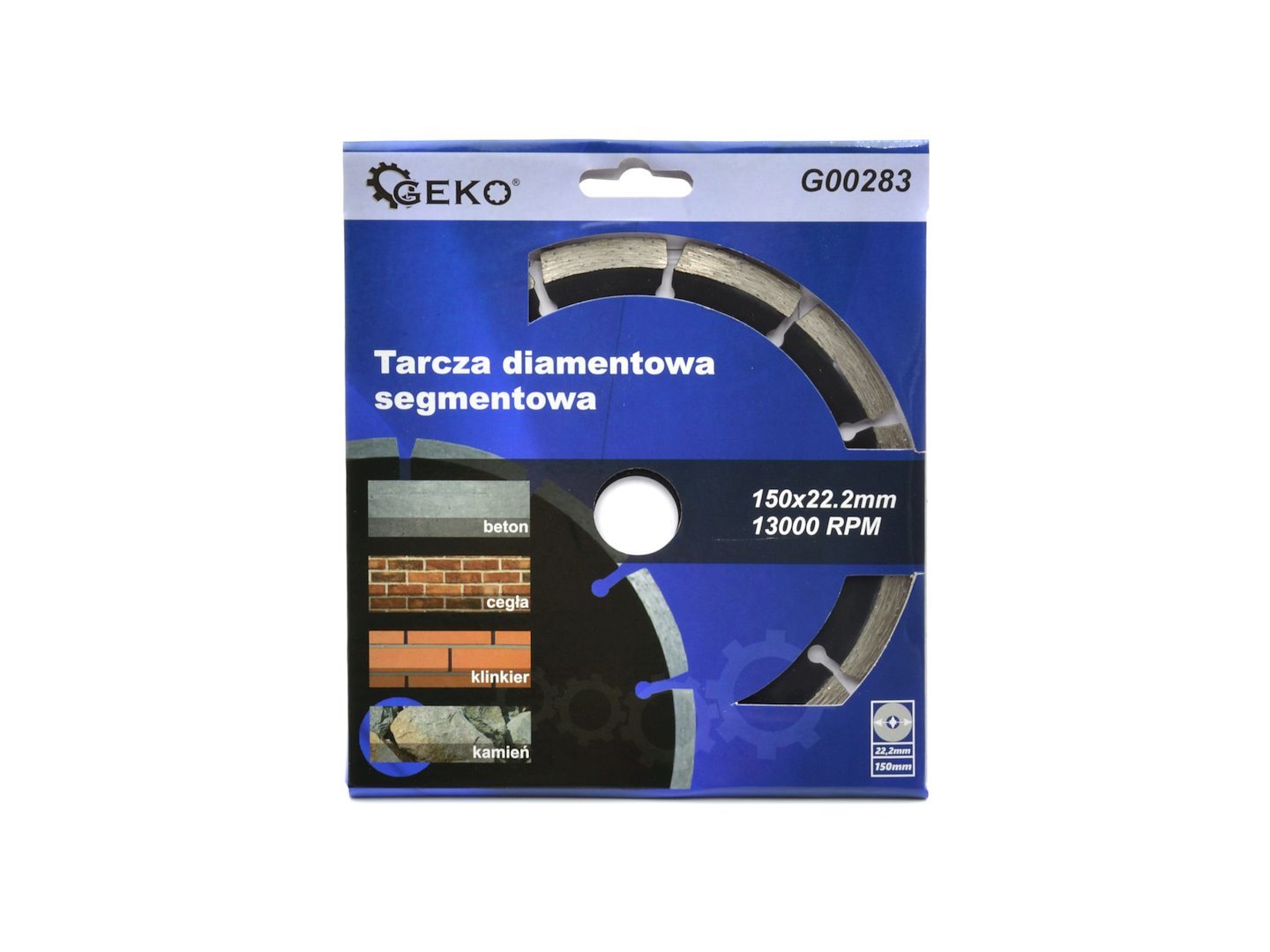 Segmentinis deimantinis diskas, 150 × 22,2 mm GEKO G00283 - Image 2