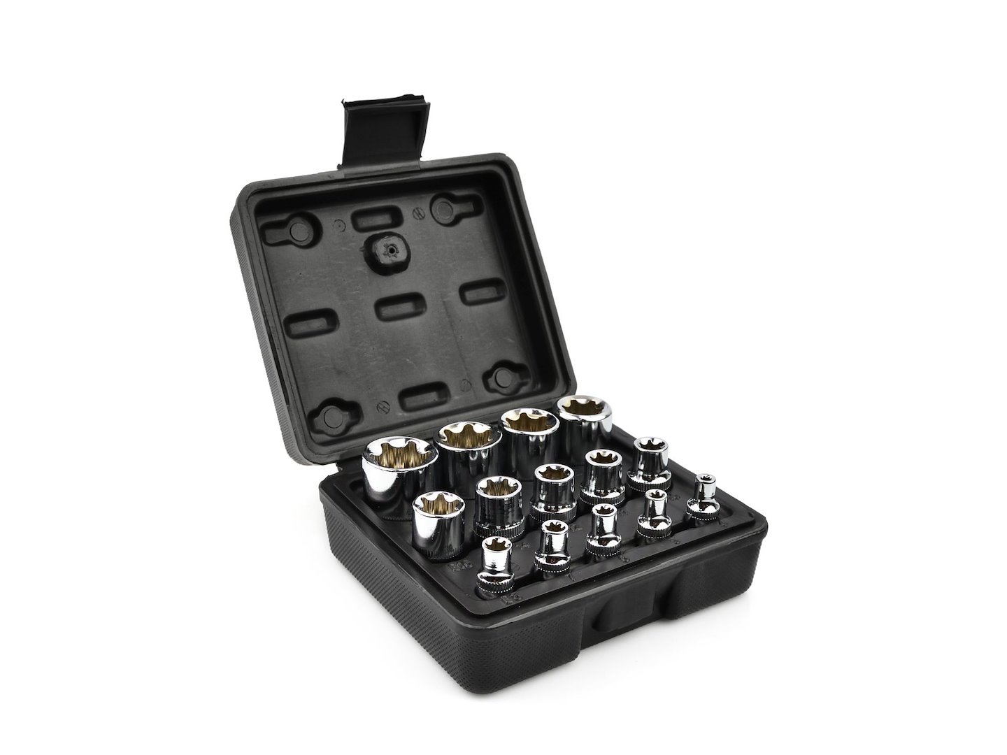Išorinio TORX galvučių rinkinys E4–E24, 14 vnt. GEKO G13566