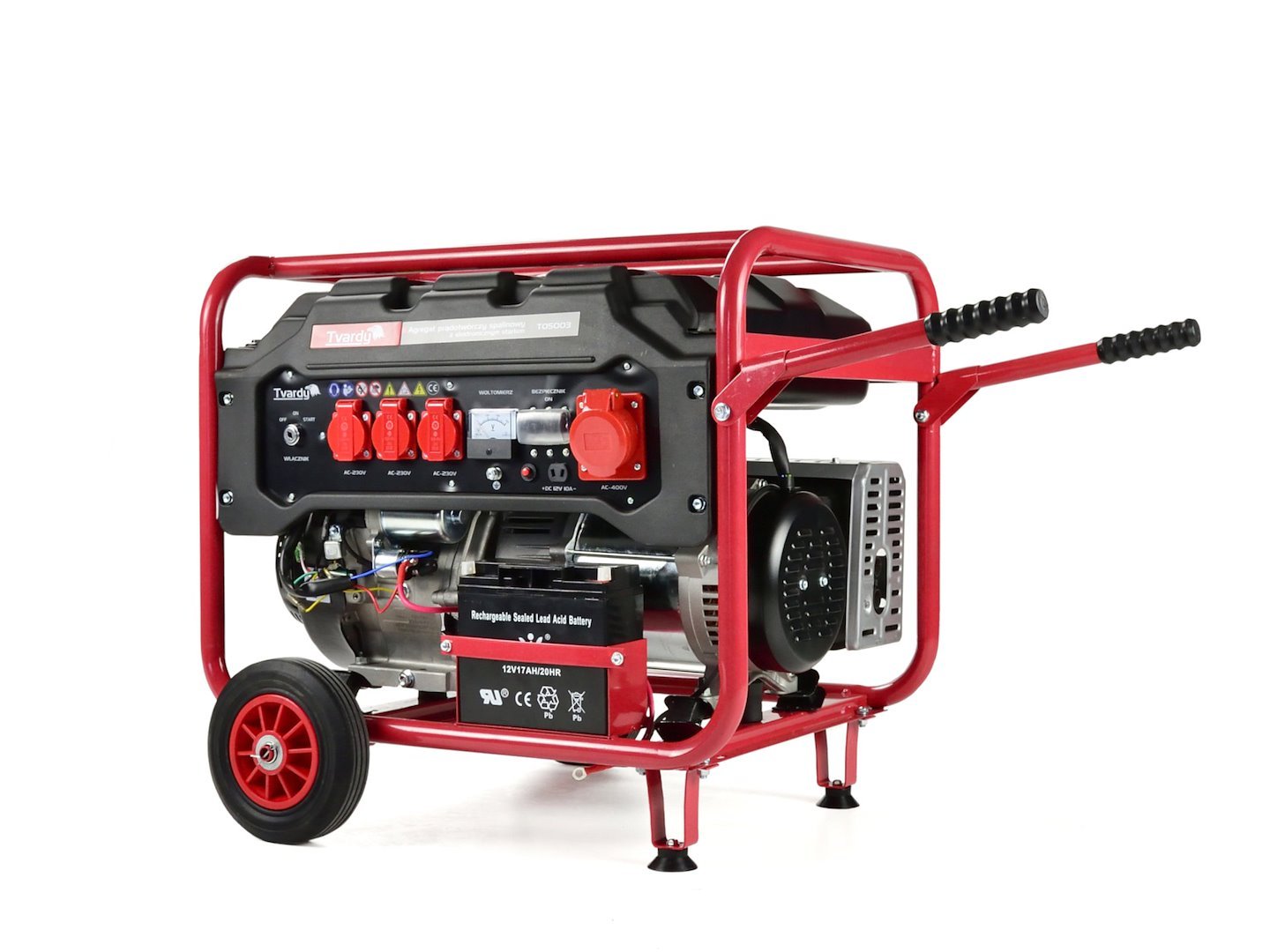 Benzininis generatorius su elektriniu paleidimu, 15 AG, 6,6 kW TVARDY T05003