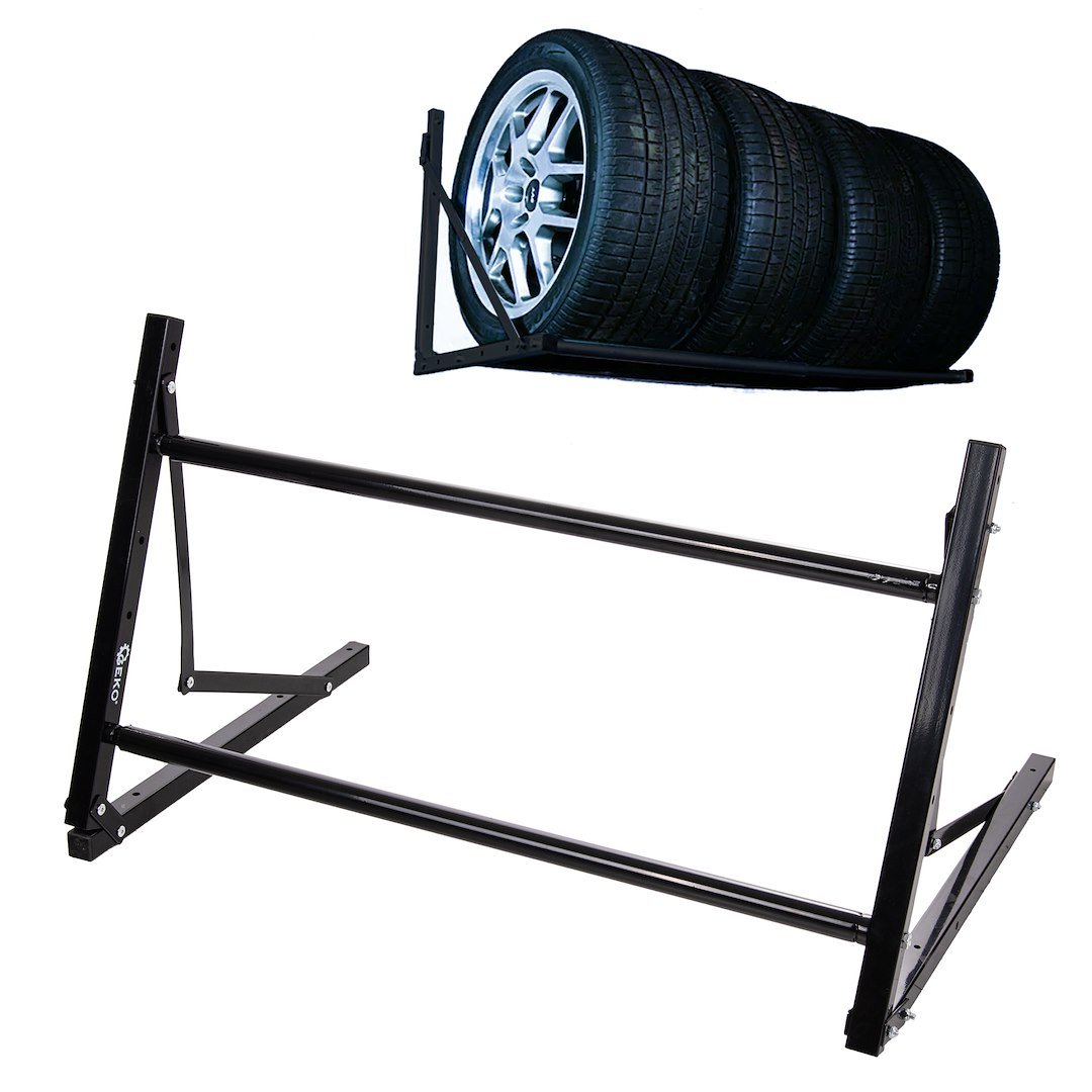 Sulankstomas sieninis padangų laikiklis 81–120 cm, 100 kg GEKO G71255