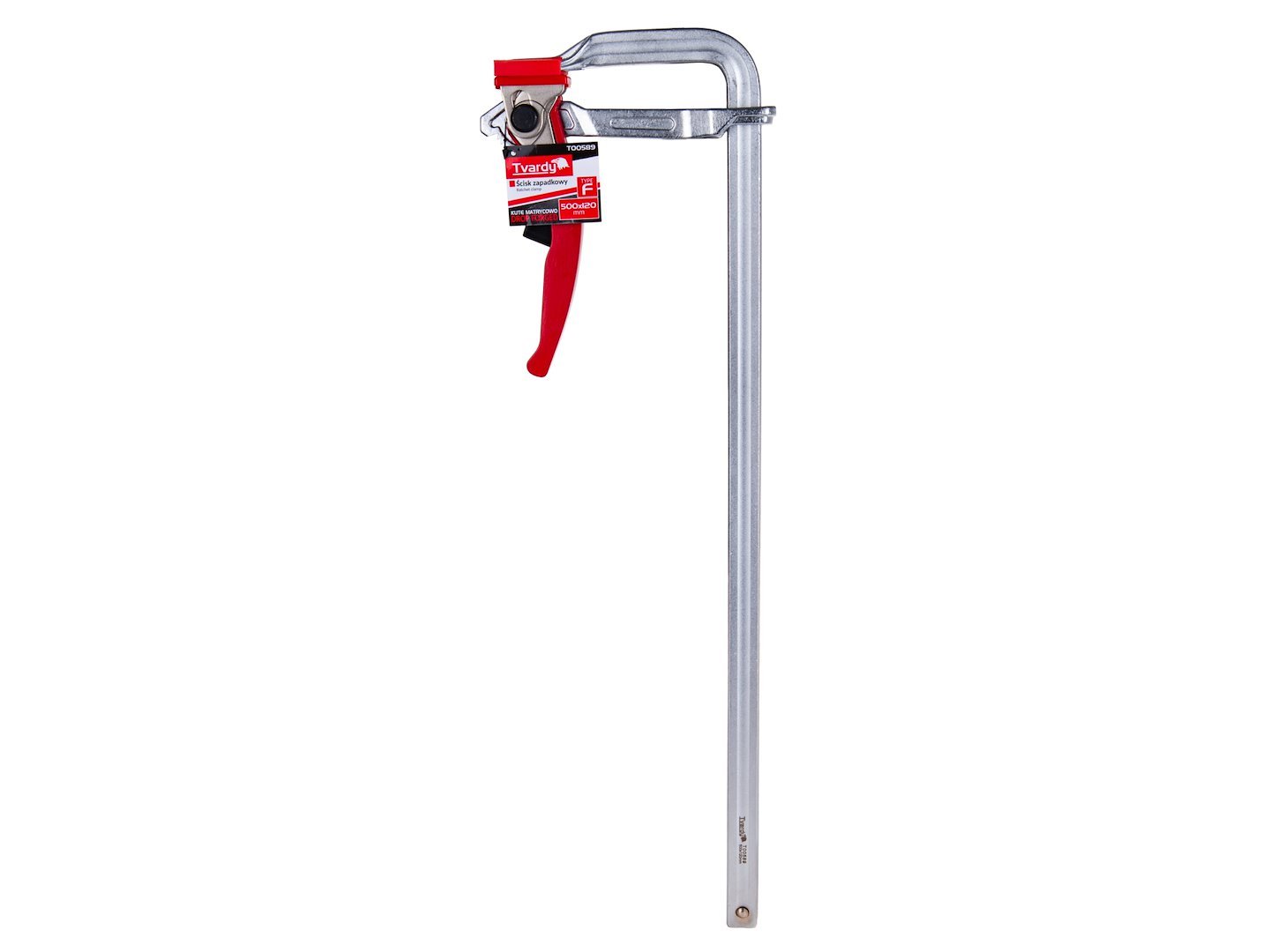 Kaltinis reketinis F tipo spaustuvas 500 × 120 mm TVARDY T00589 - Image 3