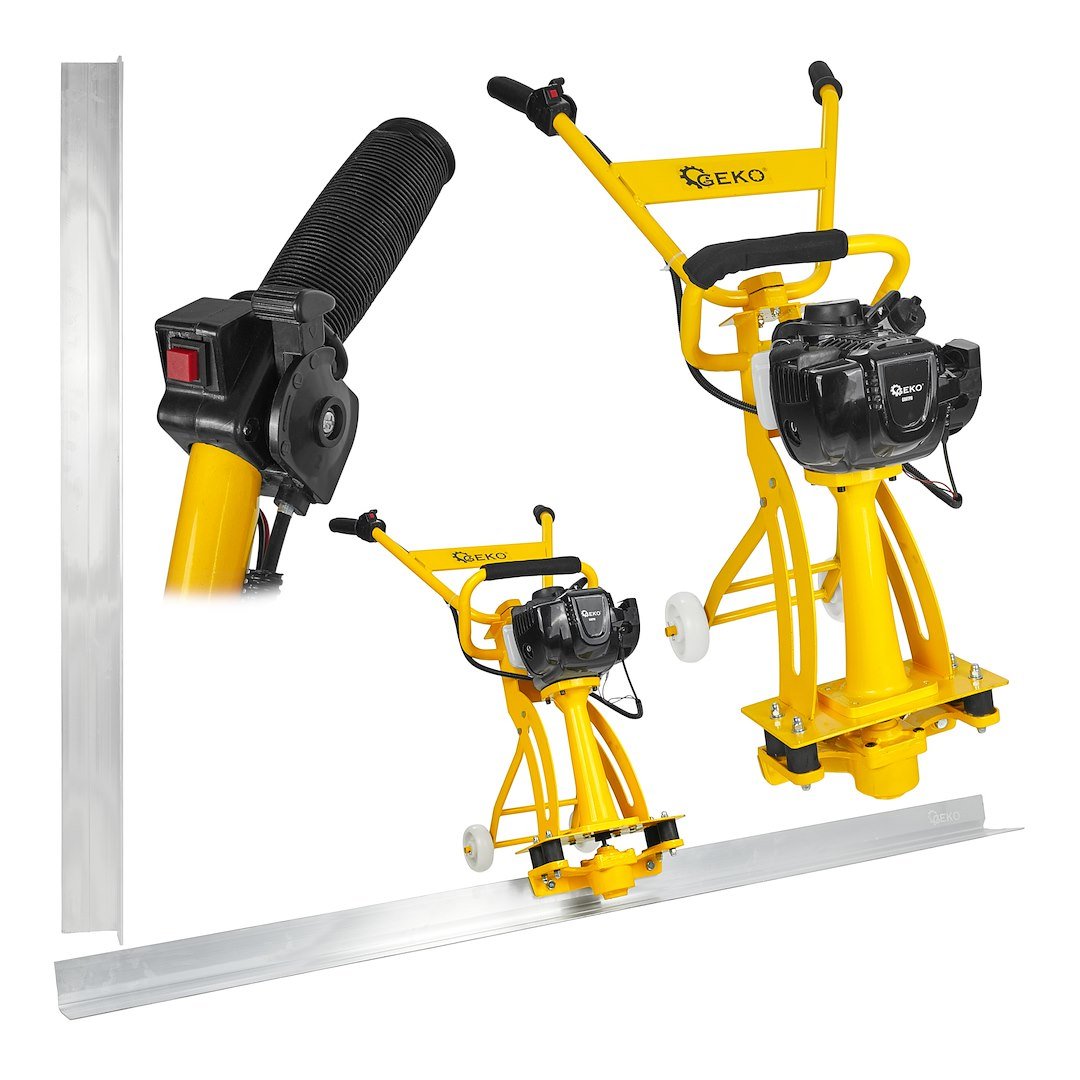 Benzininė vibracinė betono liniuotė 2 m, keturtaktė, 1,6 kW GEKO G80190